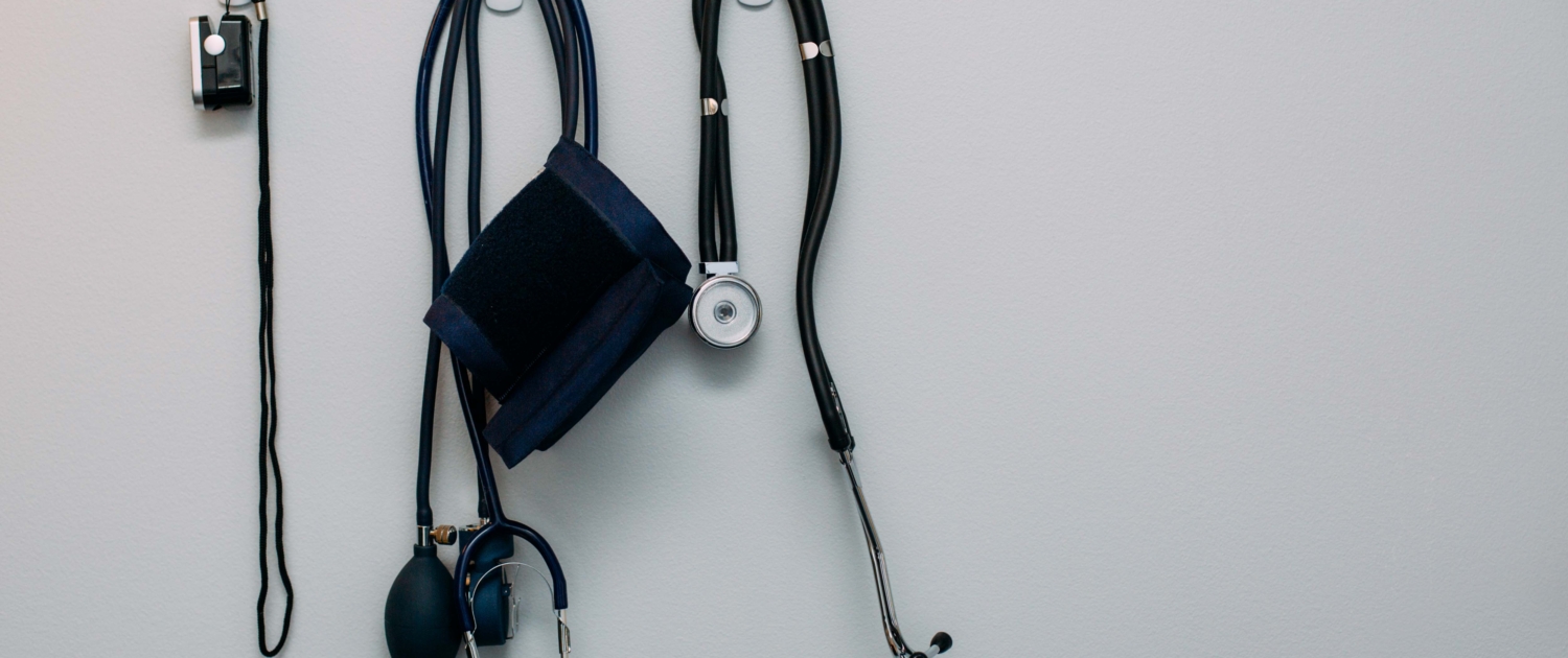 Back in step physical therapy office photography stethoscope blood pressure cuff