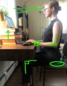 good posture at desk